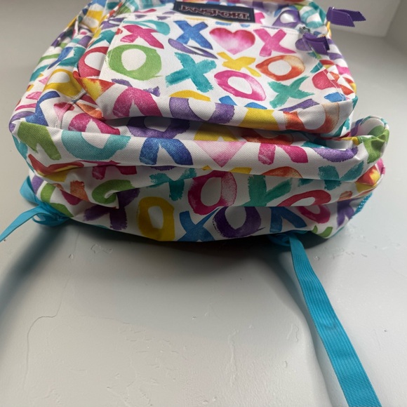 NWT Jansport Big Student Backpack Hugs & Kisses XO - Picture 5 of 7